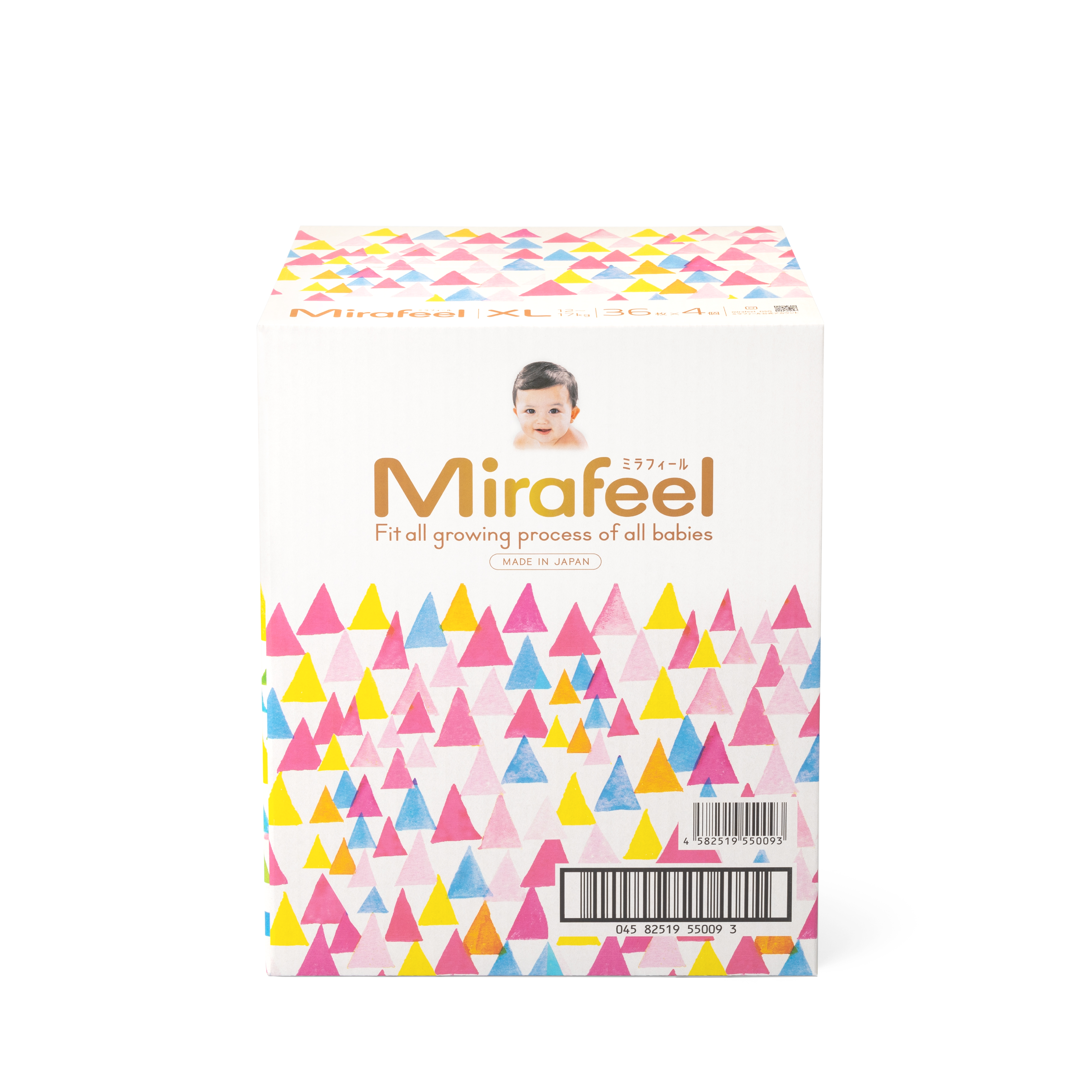 [原箱4包] Mirafeel 日本製二合一紙尿褲加大碼36片