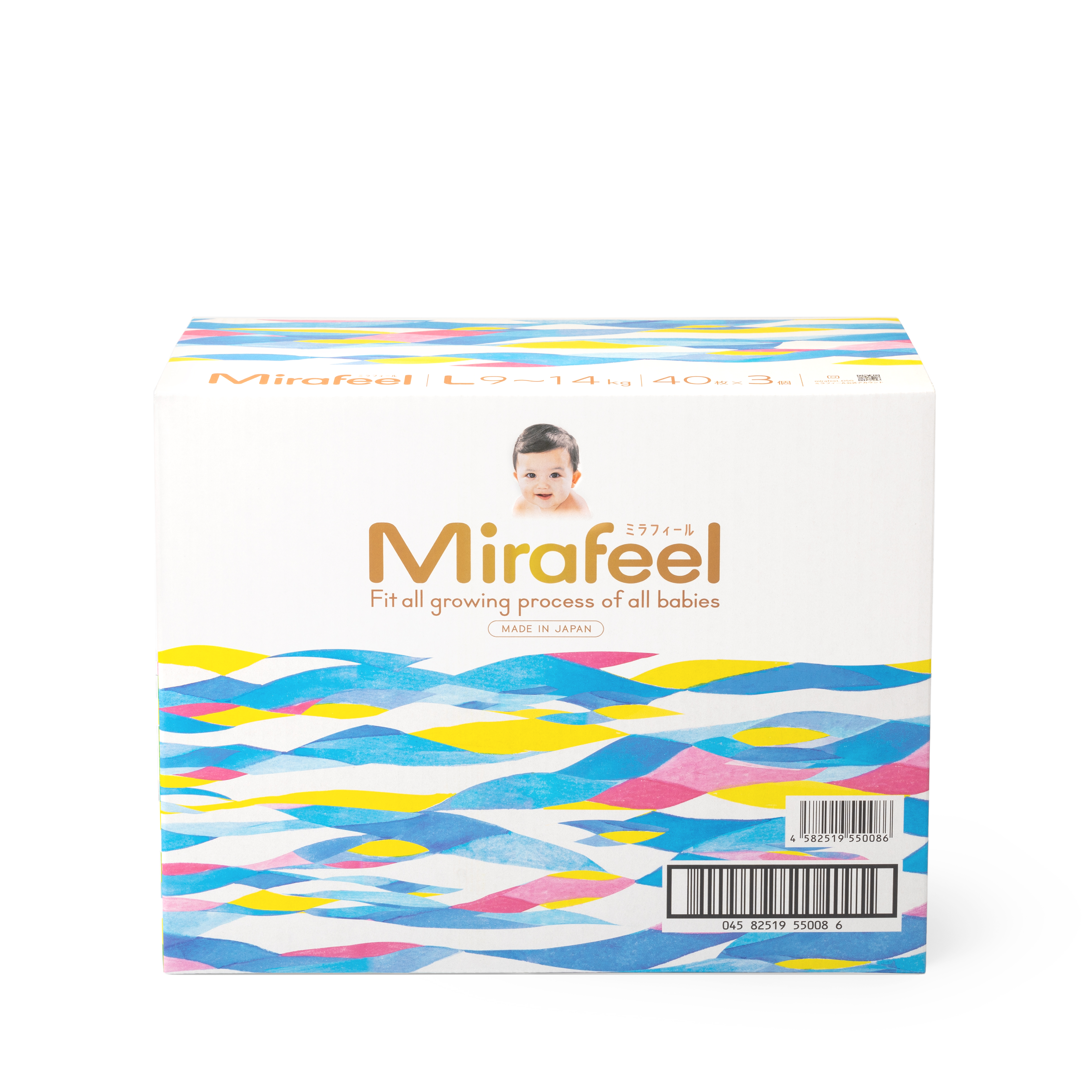 [原箱3包] Mirafeel 日本製二合一紙尿褲大碼40片