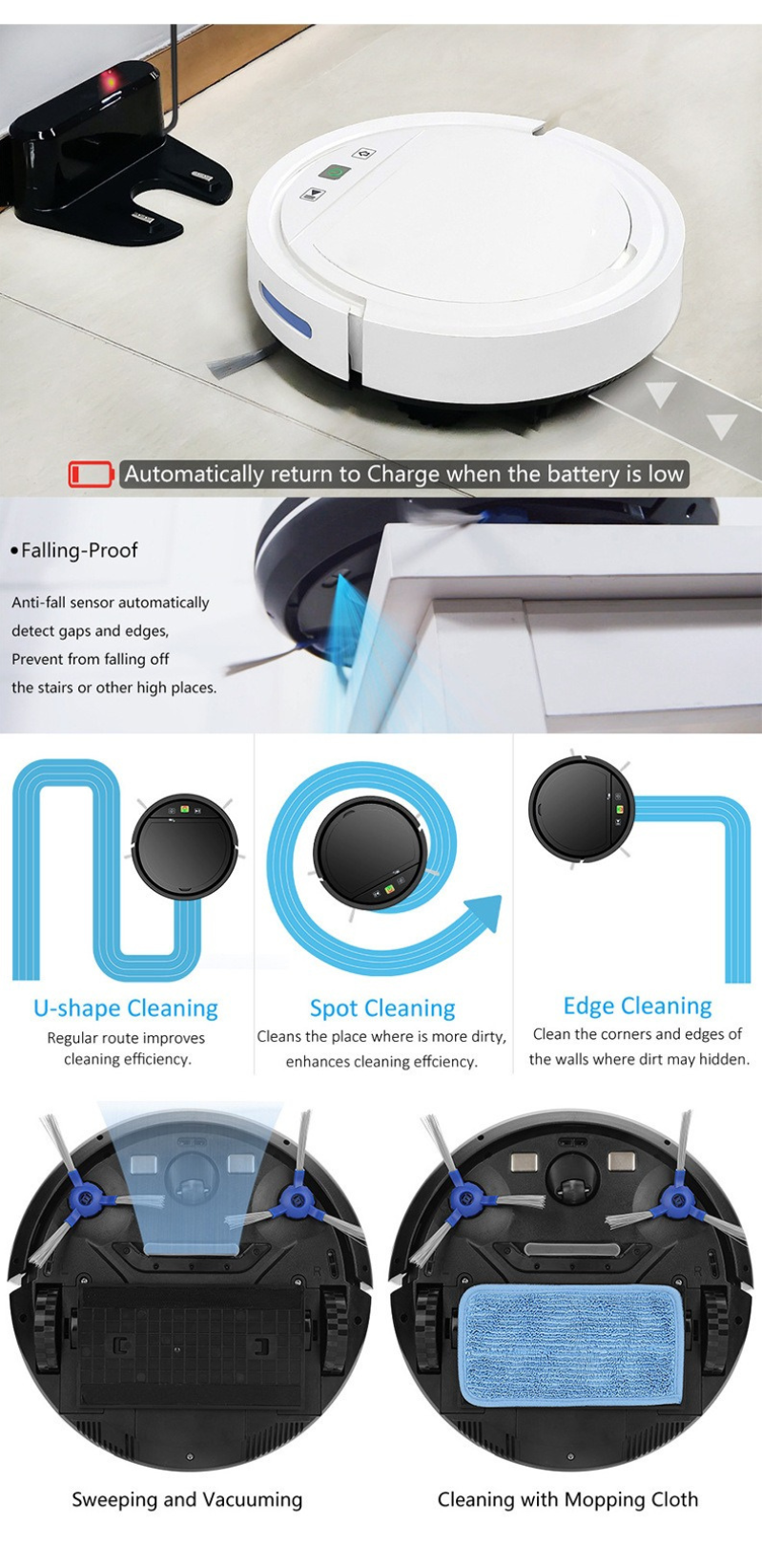 德丹碼 DB302 自動回收充電掃地機器人