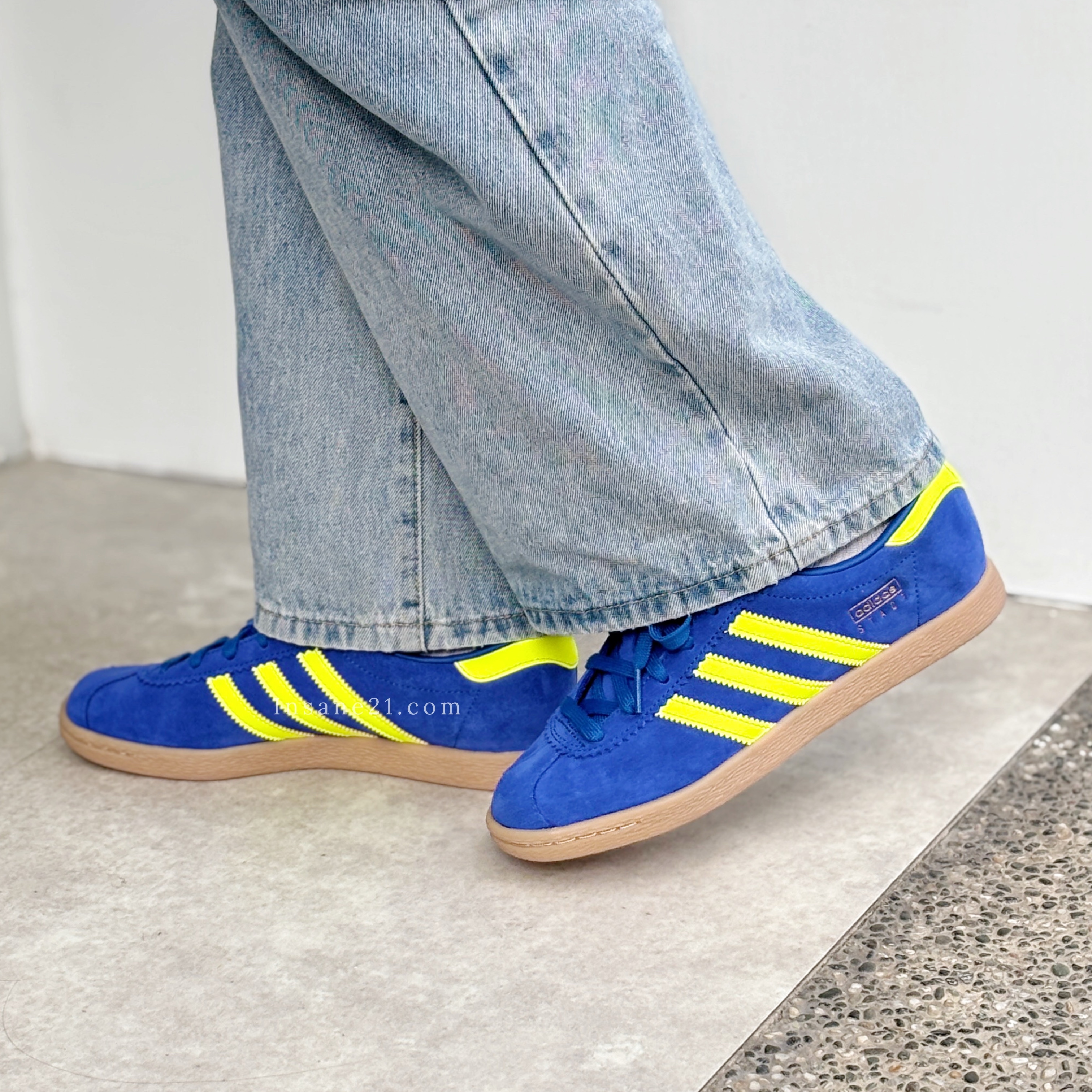 ADIDAS ORIGINALS STADT Team Royal Blue 寶藍螢光綠 焦糖底  JI1884