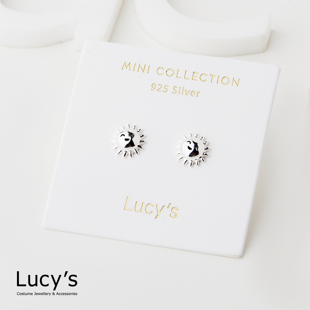 *925純銀〔輕銀系列〕小太陽 耳環 (二色) (118950/106680)