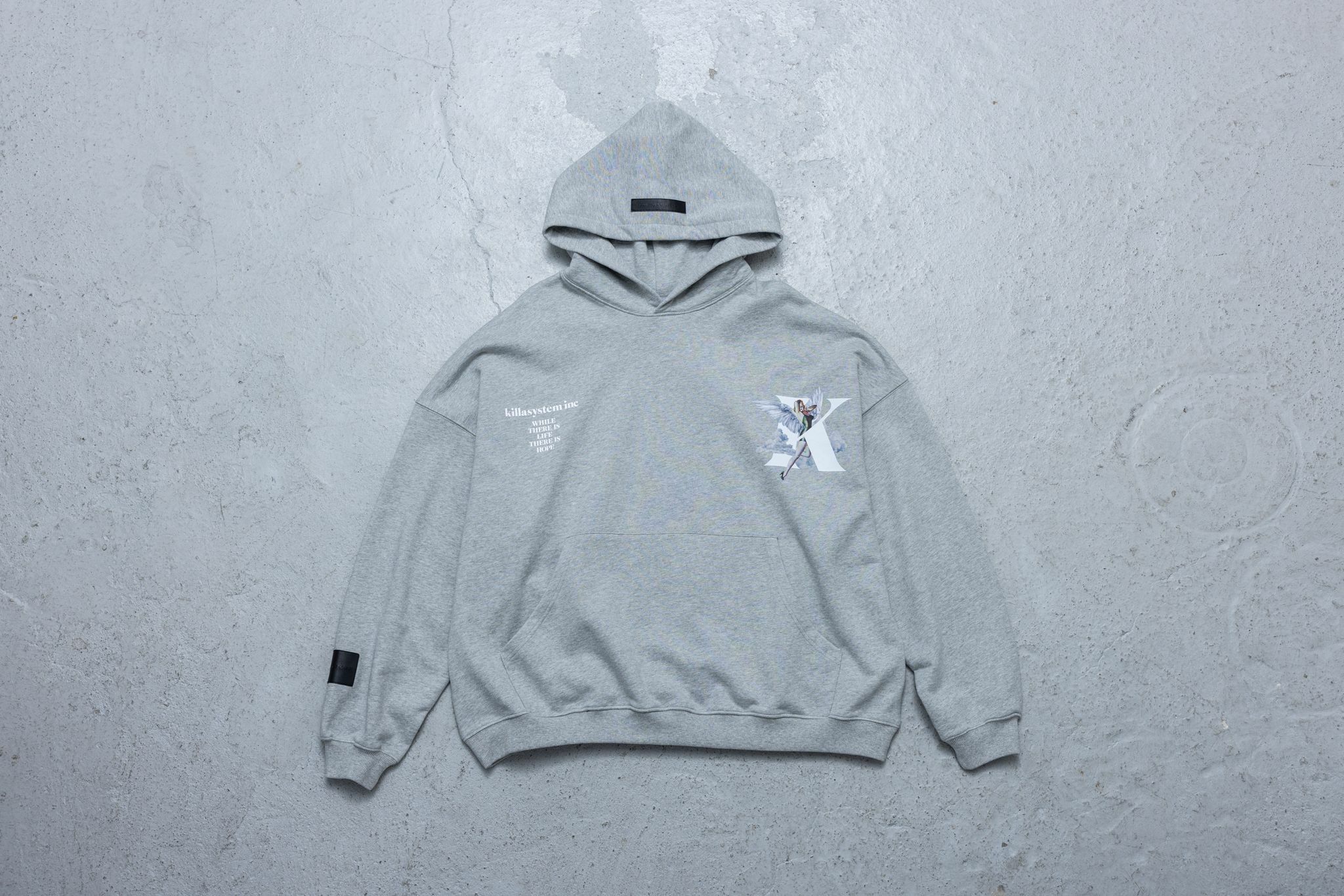 ON SALE " KILLASYSTEM OVER MOON HOODIE (灰色)