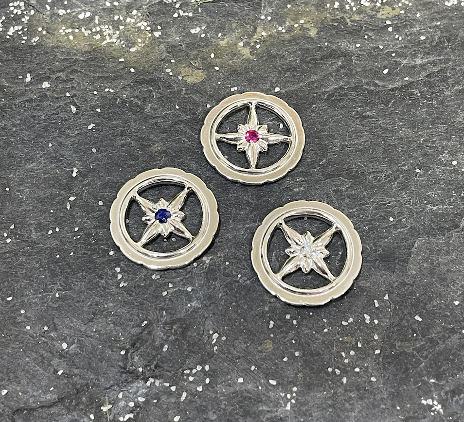 全銀星輪/中間寶石*