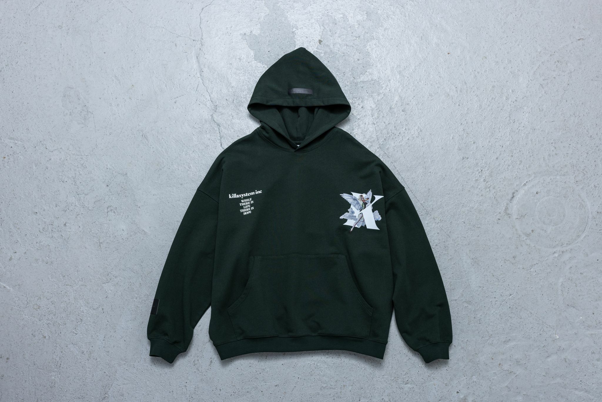ON SALE " KILLASYSTEM OVER MOON HOODIE (綠色)