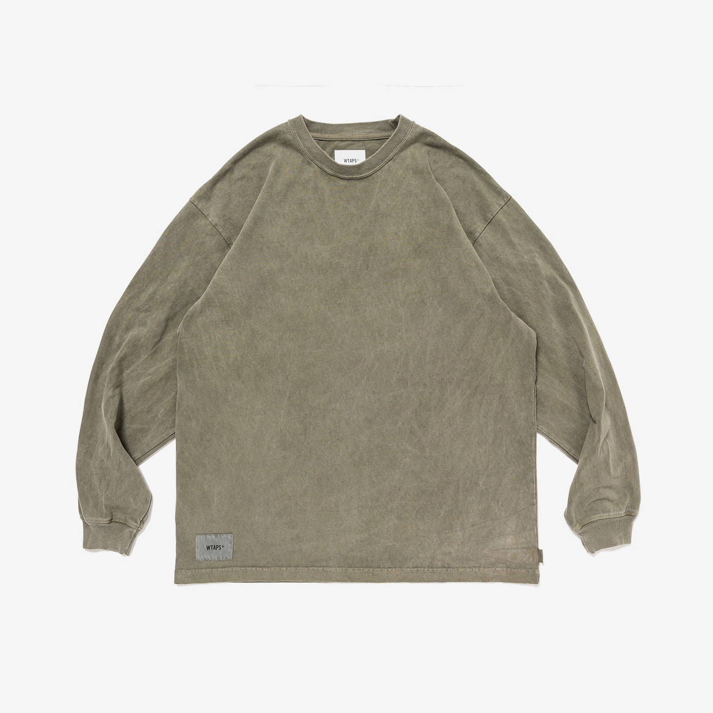 -(B3e02)-WTAPS SPEC /LS / COTTON 薄長T 水洗 駝色/橄欖綠/黑-242ATDT-CSM09