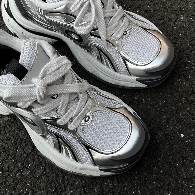 【冬天同款】OLD ORDER Turbo GT 渦輪白銀 厚底老爹鞋 男女 O2320709