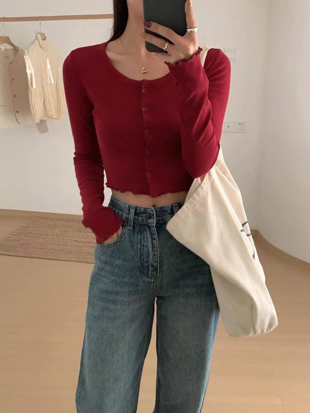 (GOAL) 下擺 捲邊 排扣上衣 307 HA