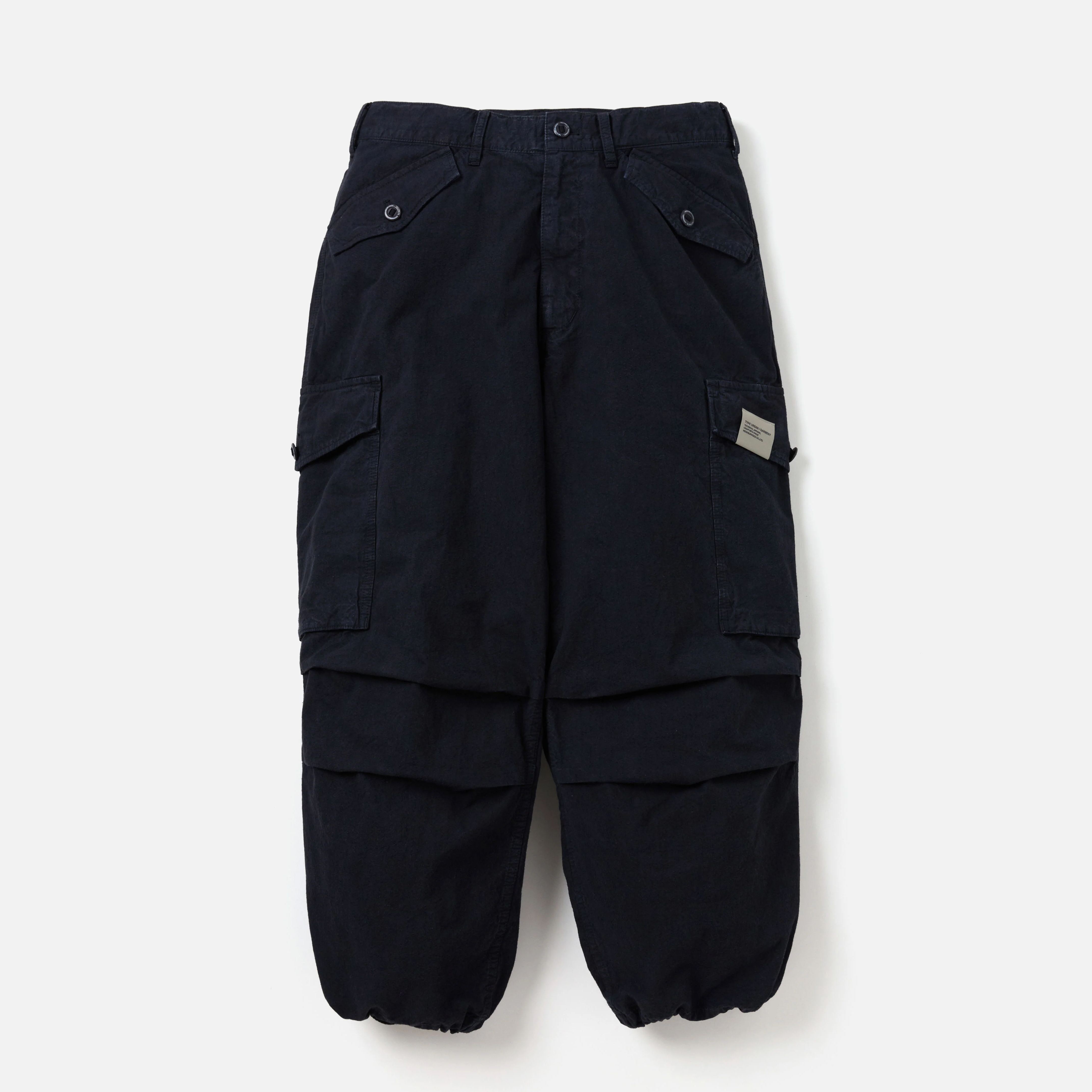 -(B4a03)-NEIGHBORHOOD WIDE CARGO PANTS 寬鬆 工裝長褲 黑/海軍藍-242SPNH-PTM01