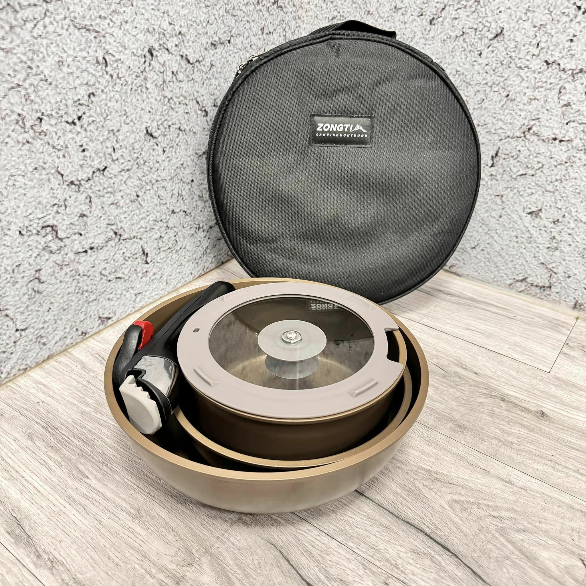 【pierre cardin皮爾卡登】可拆卸鍋具五件組【贈袋】PCJR035 G-F3-1