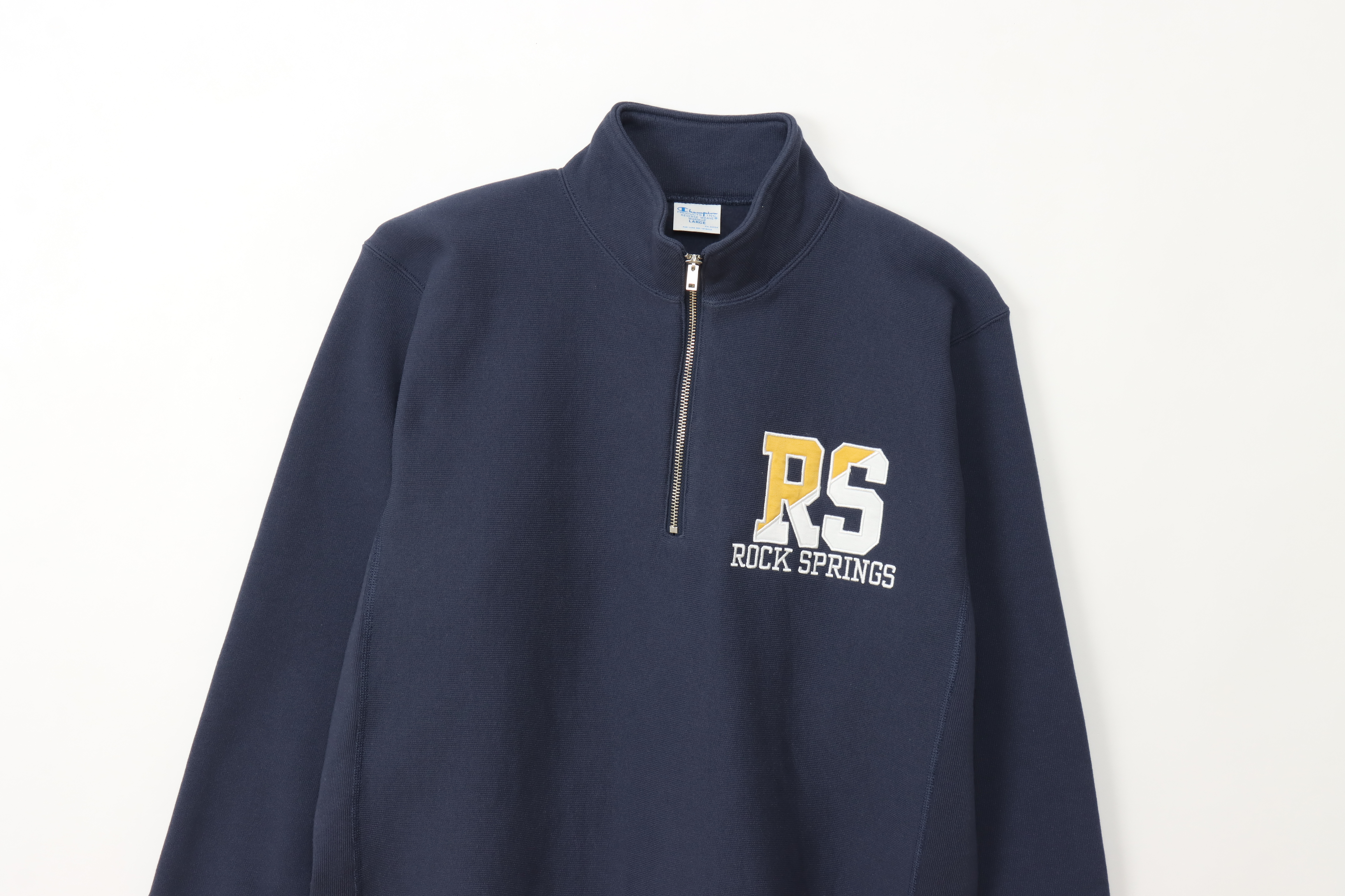 男款-REVERSE WEAVE 11.5oz重磅半開襟衛衣-藍色（C3-A026-386）