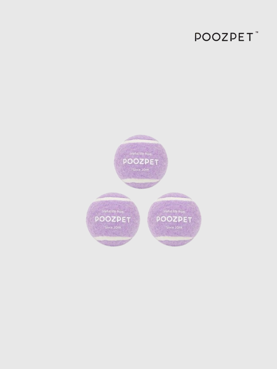 【POOZPET】寵物網球玩具｜小號 (紫)