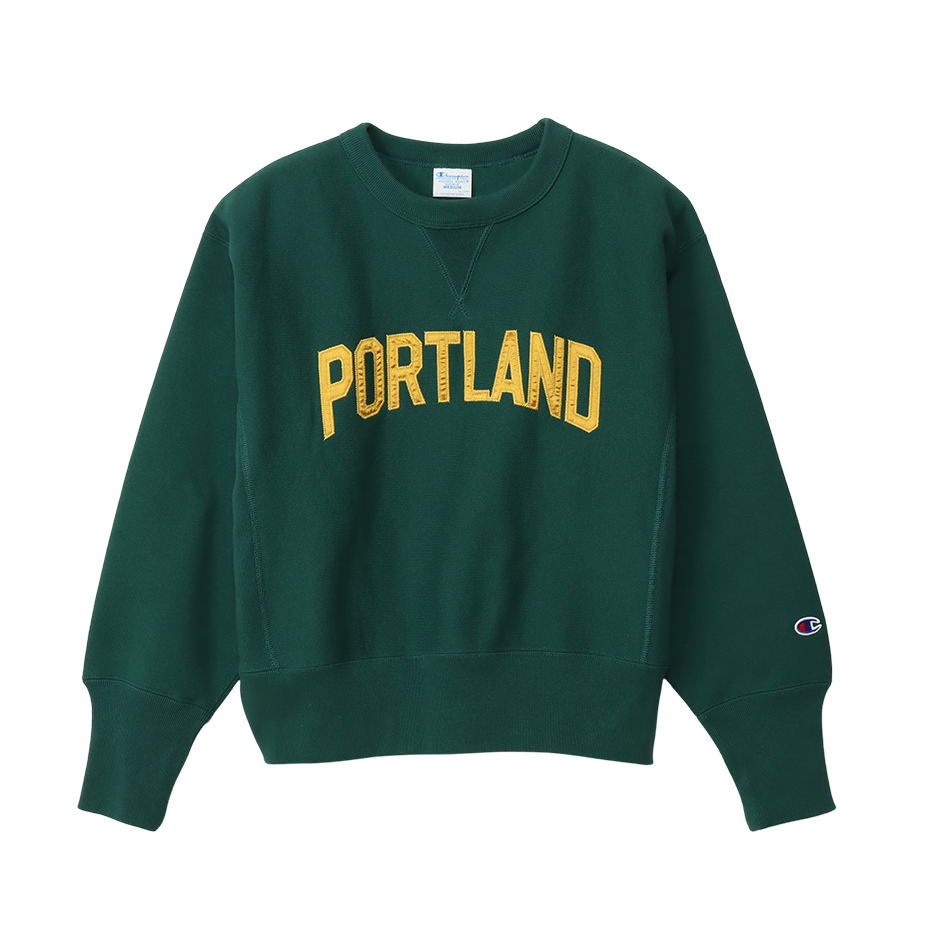 女款 -CASUAL 寬版刺繡衛衣11.5oz重磅-綠色（CW-A004-605）