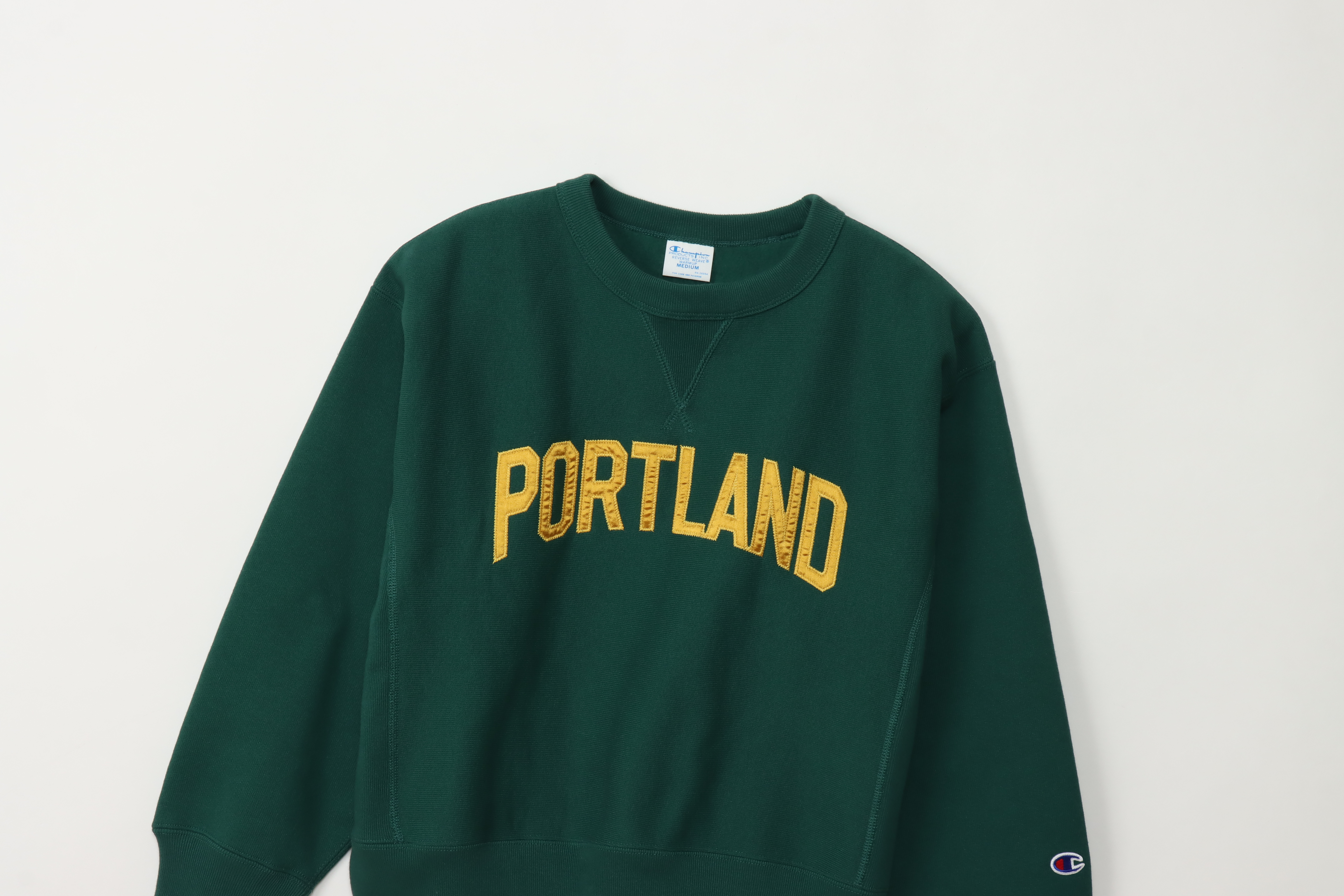 女款 -CASUAL 寬版刺繡衛衣11.5oz重磅-綠色（CW-A004-605）