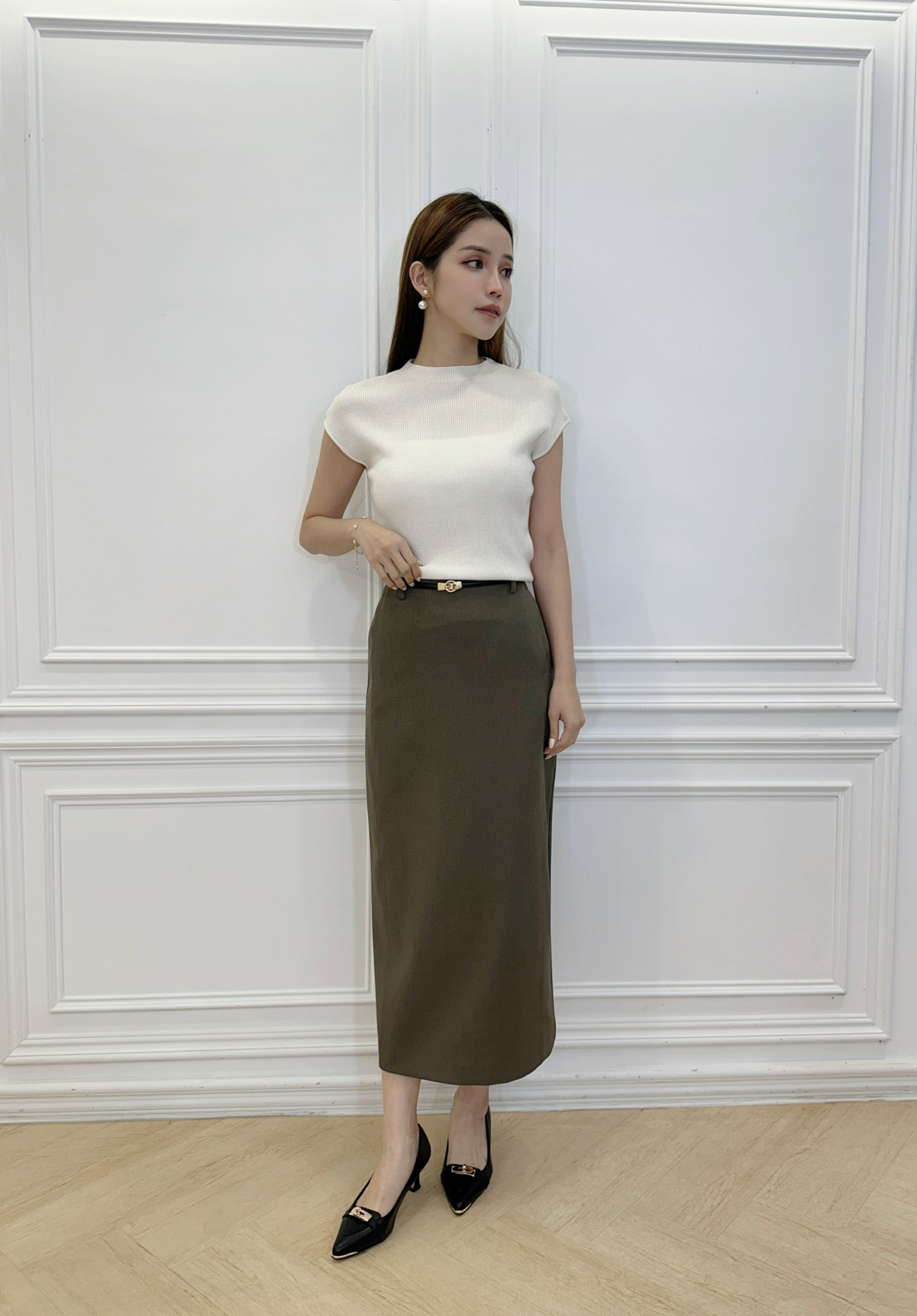 舒適優雅中長裙