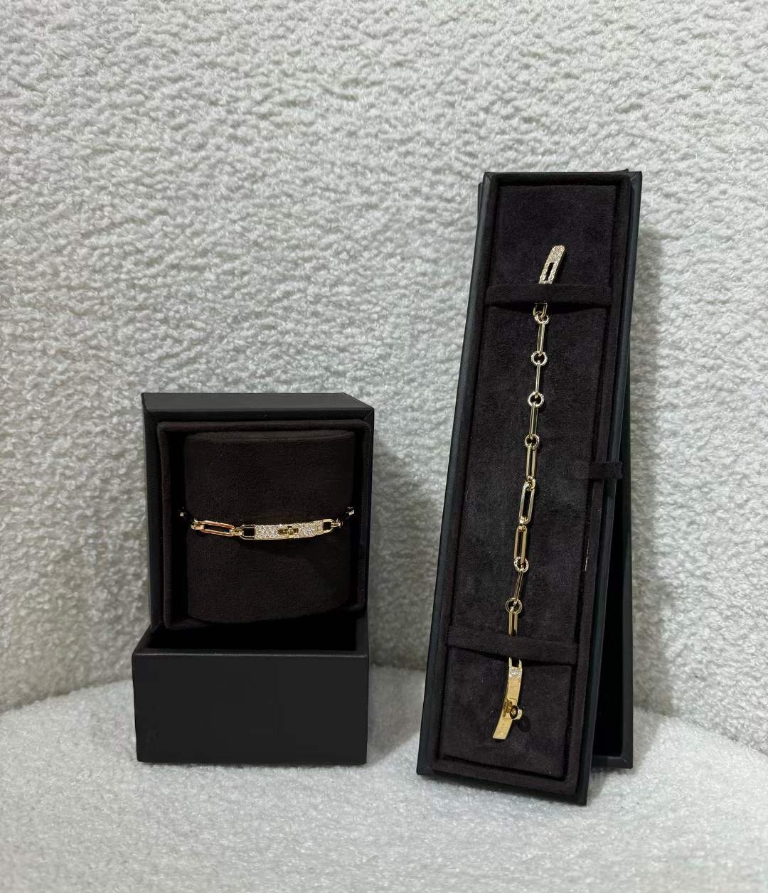 Kelly Chaine 鑽石黃金手鏈 SH size (有保卡）-M