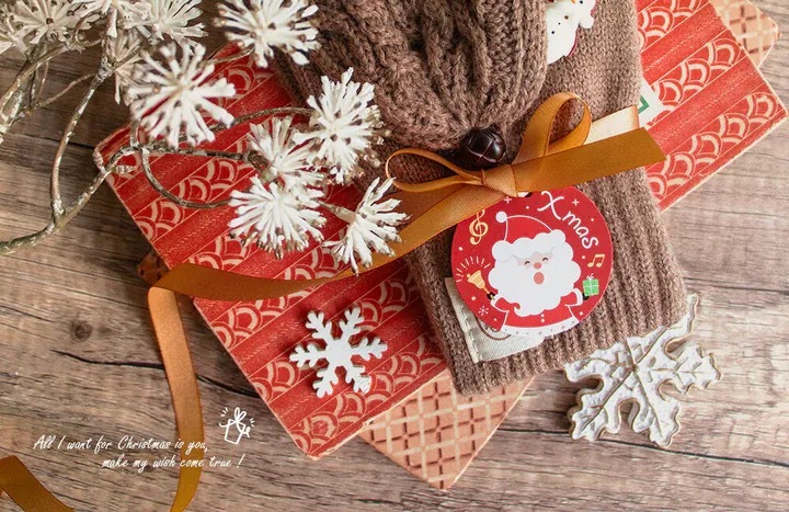 聖誕吊卡 耶誕鈴響 30入/包 4.4*4.4cm【6-85400107】