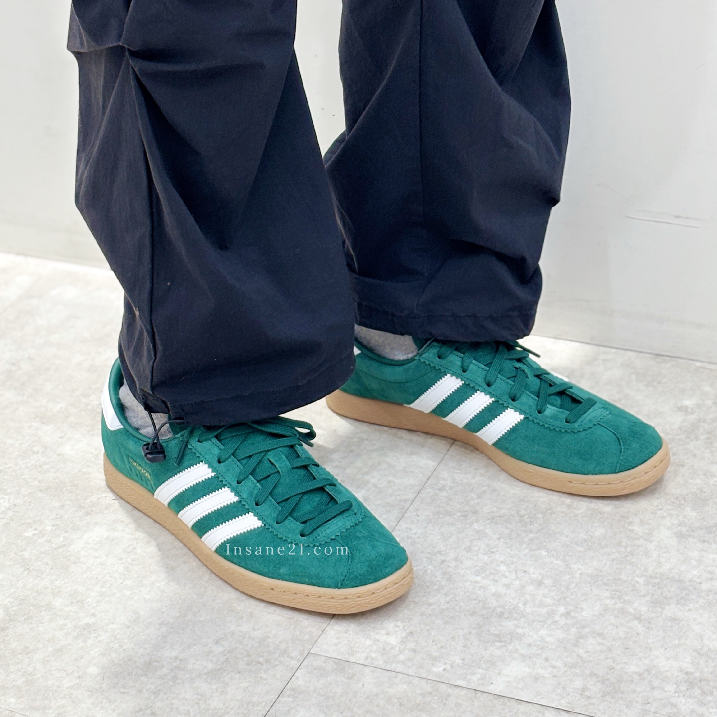 ADIDAS ORIGINALS STADT  孔雀綠 焦糖底 德訓鞋 休閒鞋 JI1883