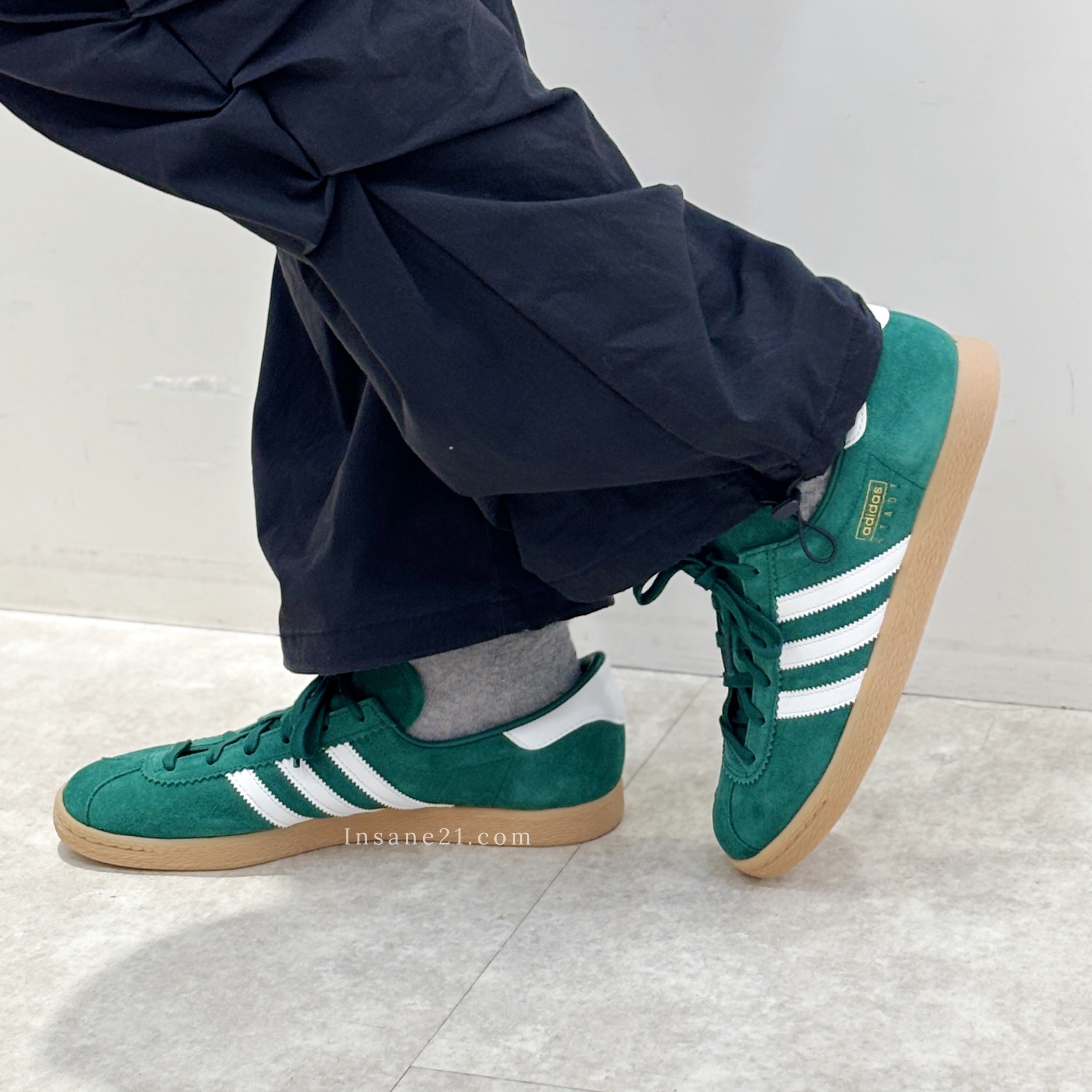 ADIDAS ORIGINALS STADT  孔雀綠 焦糖底 德訓鞋 休閒鞋 JI1883