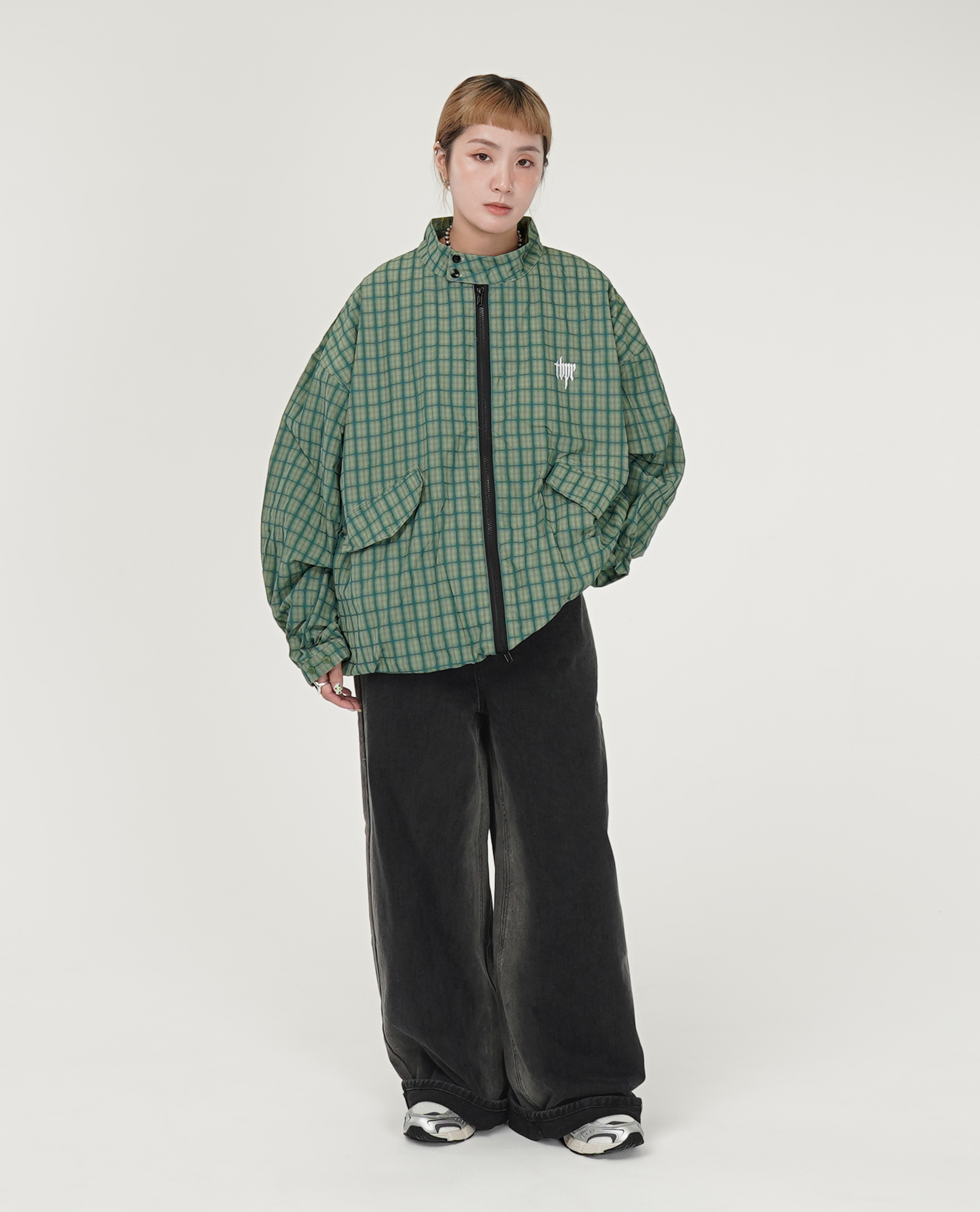 TIGHTBOOTH - PLAID LIGHT SWING TOP - SHRED