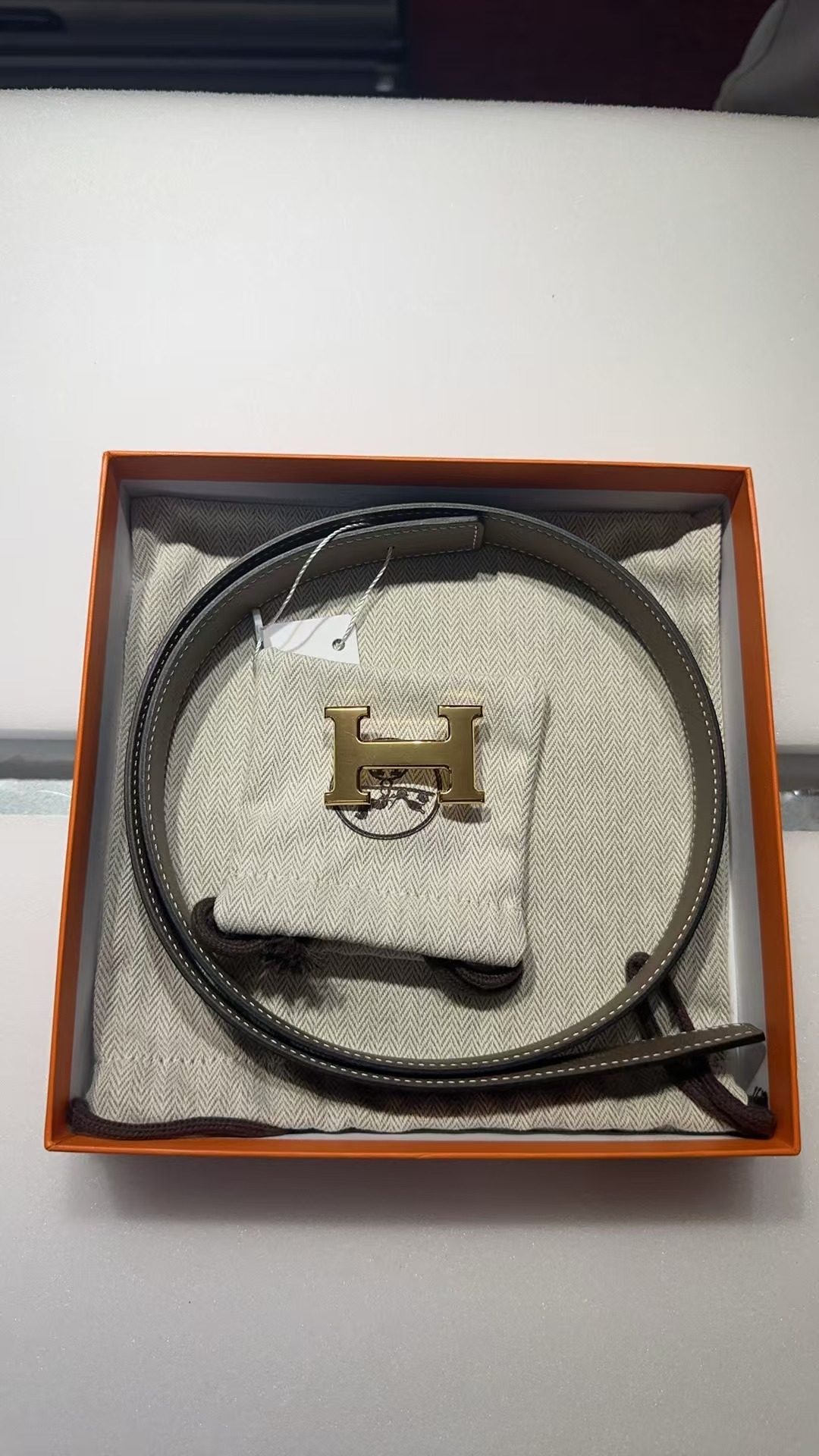 H 金扣皮帶 24mm -M