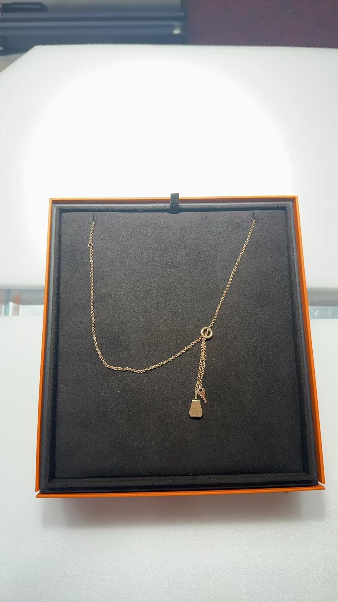 H 玫瑰金頸鏈 -M