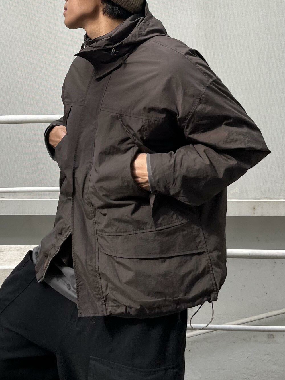 淨色連帽拉鍊外套(不包括內層綿夾外套) DDM-033JK