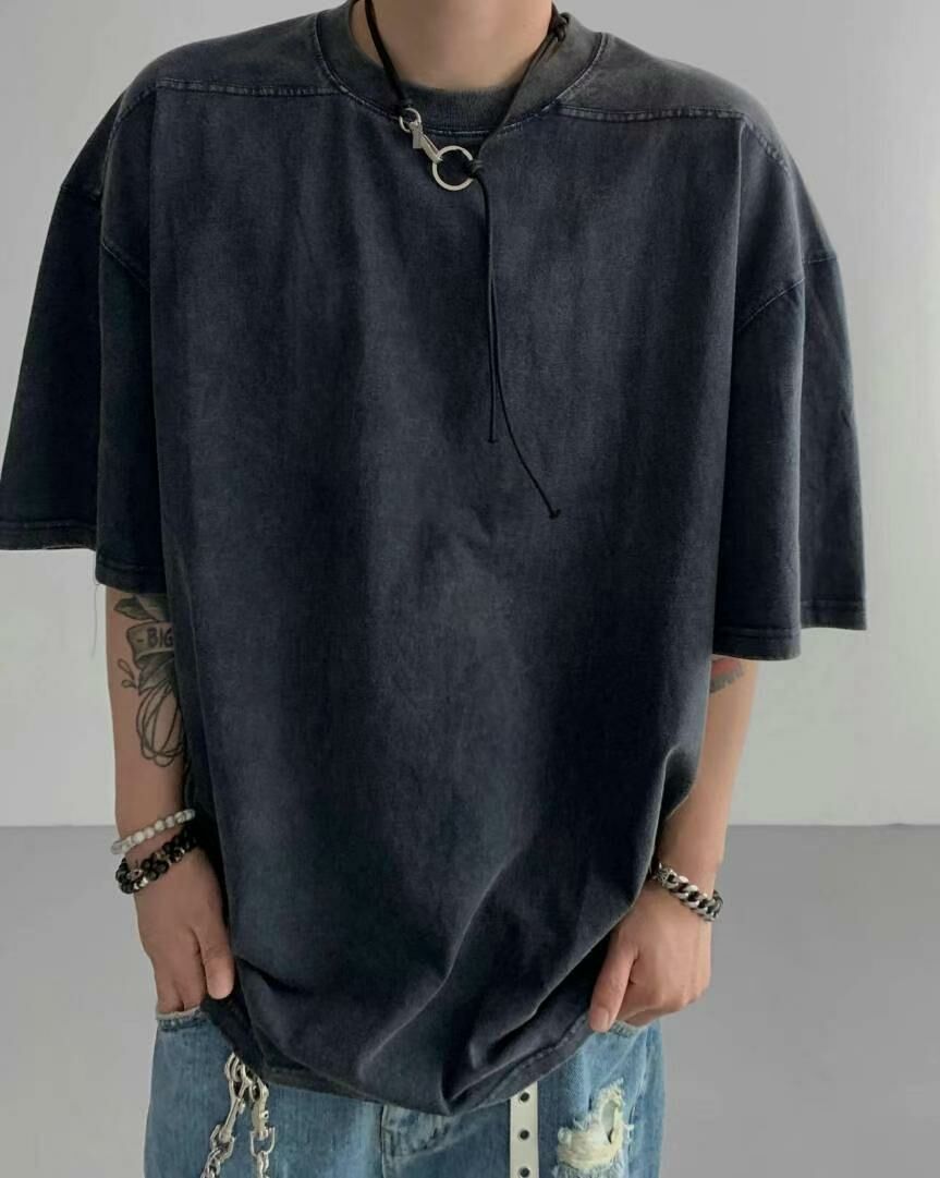 洗水淨色短袖Tee taptaptap-047T