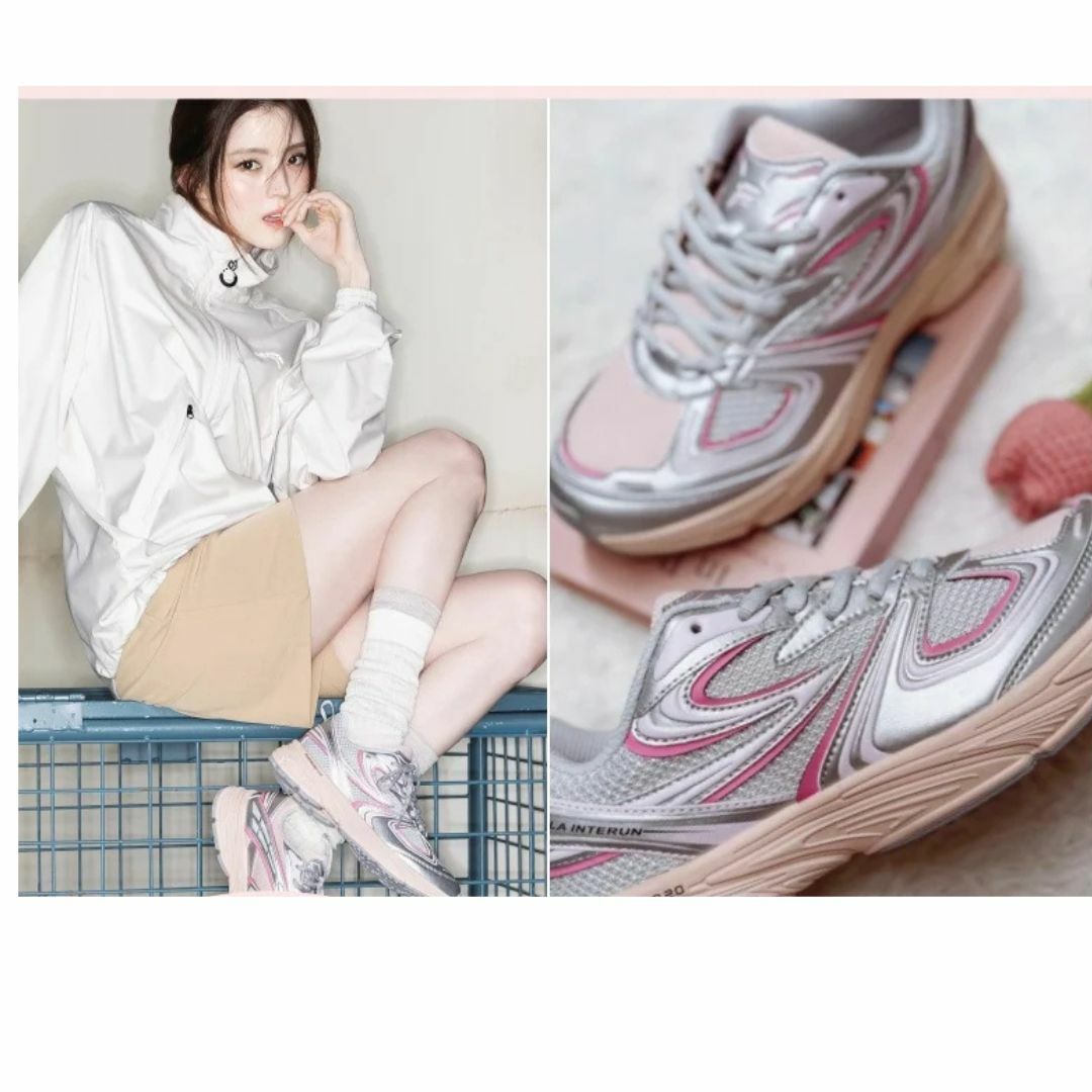 FILA 休閒鞋 INTERUN 銀粉 韓韶禧代言 女 Y2K風 4J540Y154