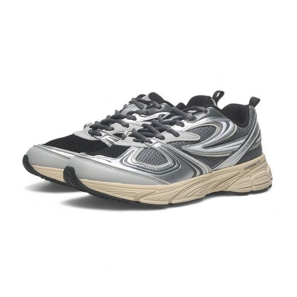 FILA 休閒鞋 INTERUN 黑銀 韓韶禧代言 中性 男女  Y2K風  4J540Y063