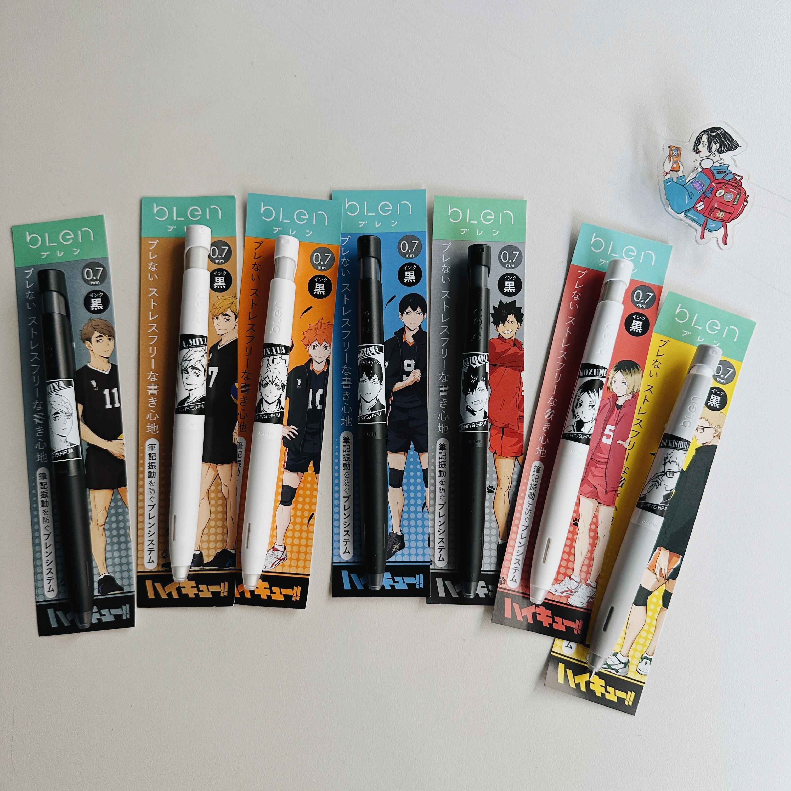 排球少年限定 ZEBRA BLEN 防震原子筆 0.5黑色