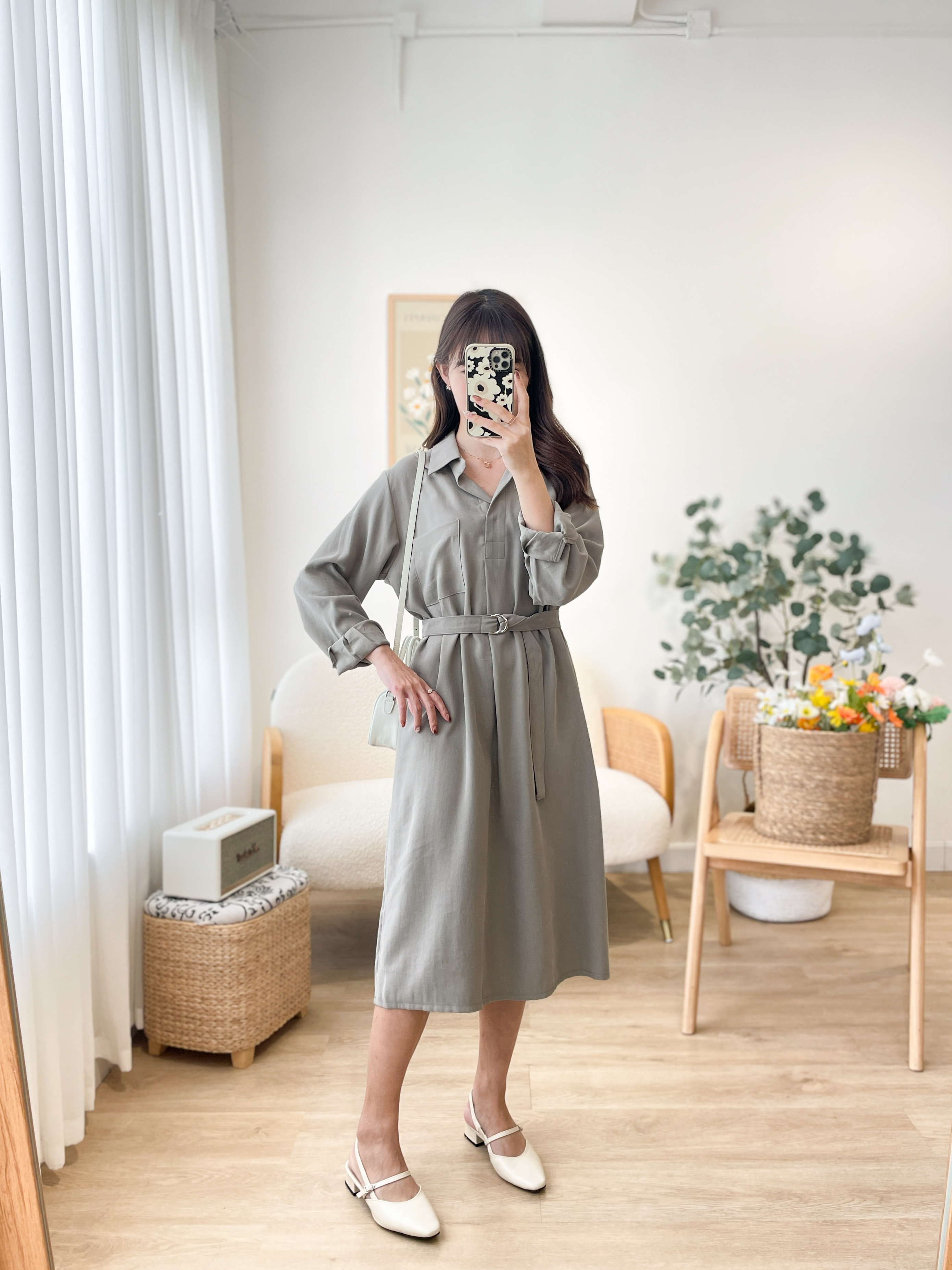 OP512 Penelope Belted Dress