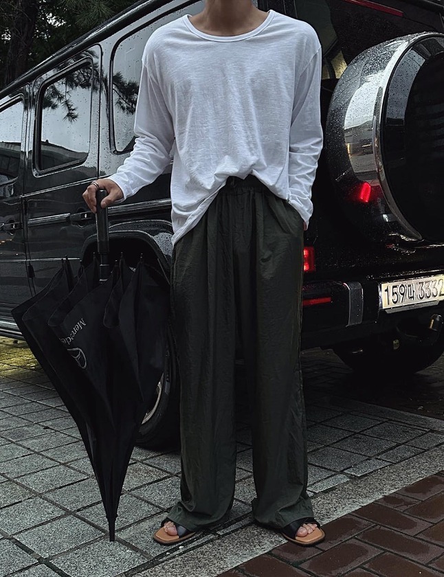 Ｕ領寬鬆長袖Ｔ