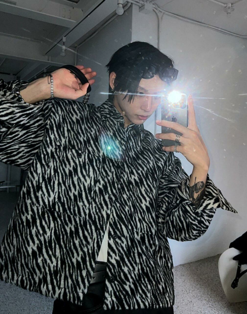 斑紋長袖恤衫 Crunky_youth-017JK