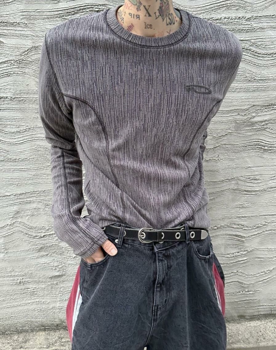 條紋長袖衫 Cunky_youth-031T