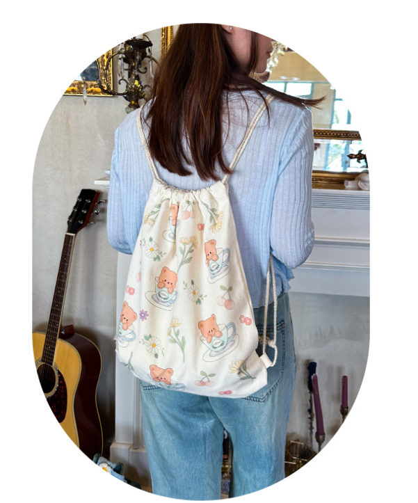 卡通背包帆布袋（款式随机）