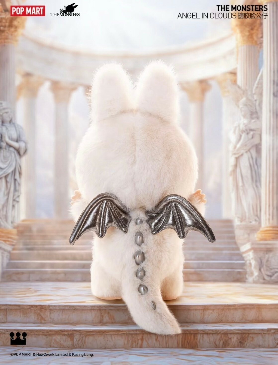 POP MART 泡泡瑪特 THE MONSTERS - ANGEL IN CLOUDS ZIMOMO 大天使 大首領 搪膠毛絨 公仔 -泡泡瑪特城市樂園