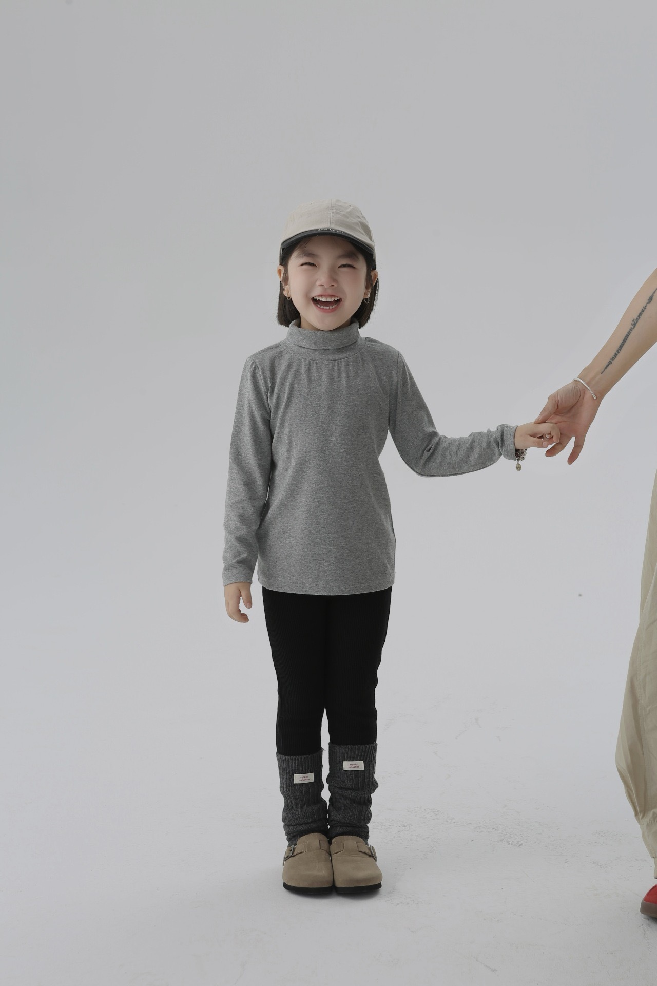 親子裝_高彈高領內搭上衣