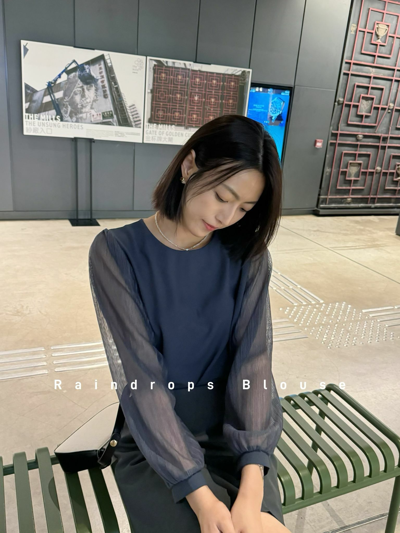 TOP#6488 ♡綿密細雨雪紡TOP♡