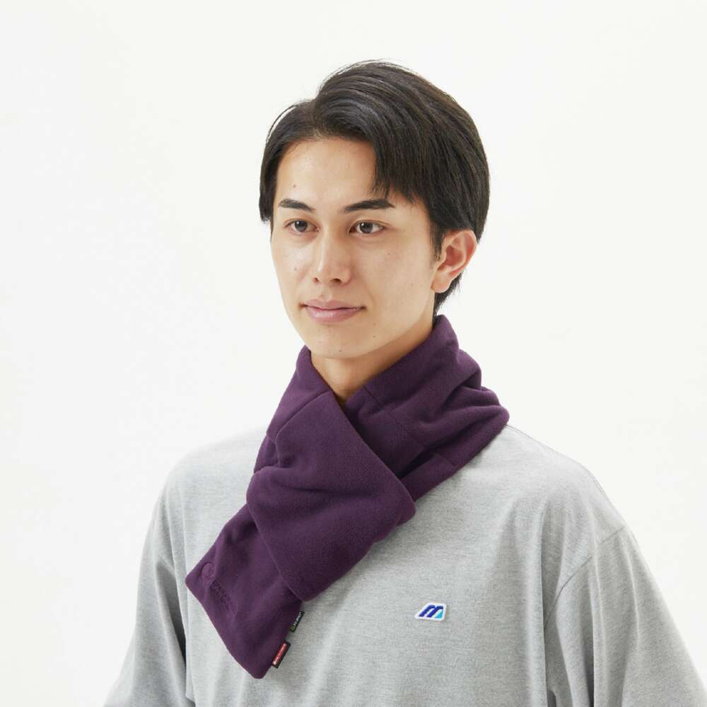 💥日本直送】MIZUNO POLARTEC Microfleece Breath Thermo 頸巾紫色