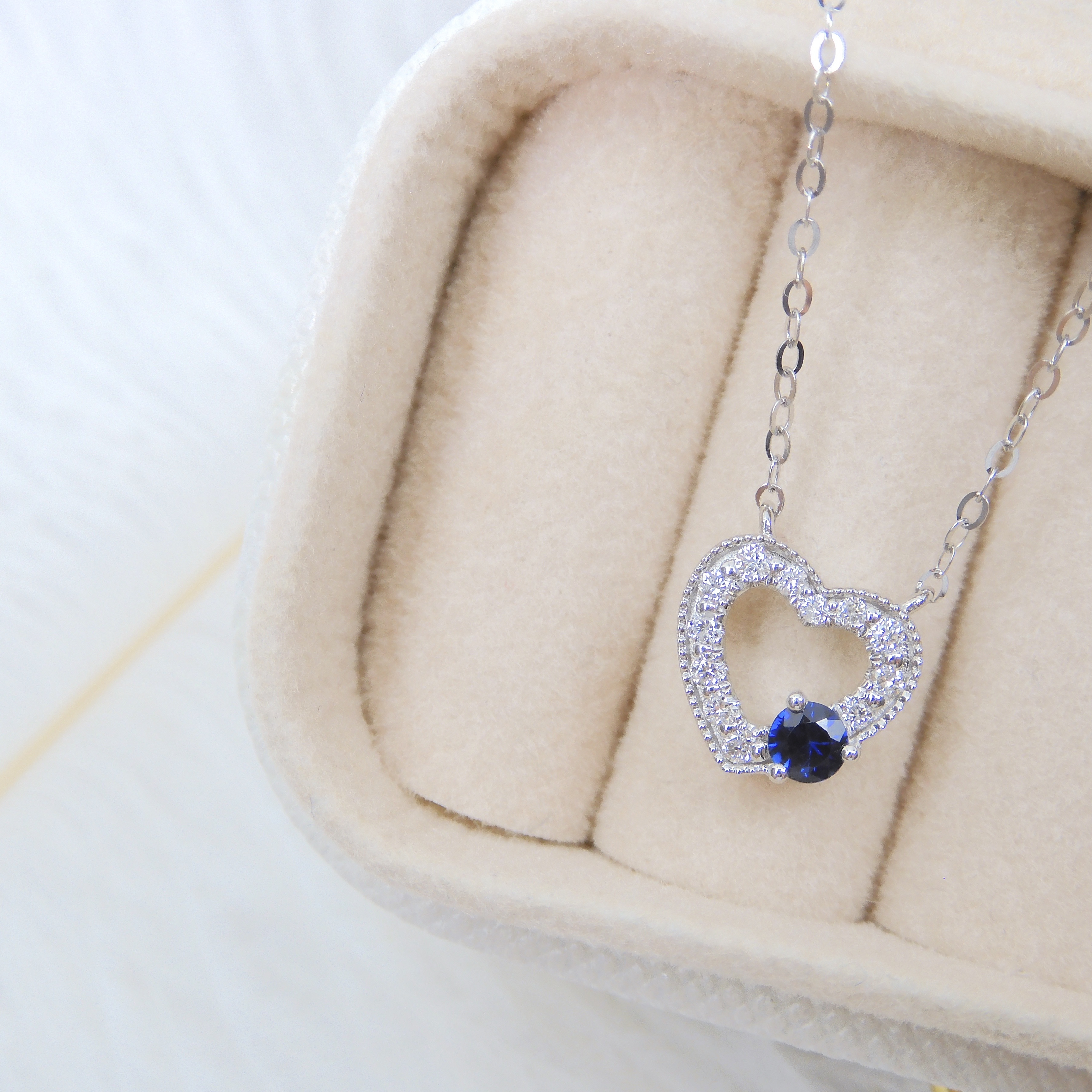 18K金 0.1ct 藍寶石項鏈