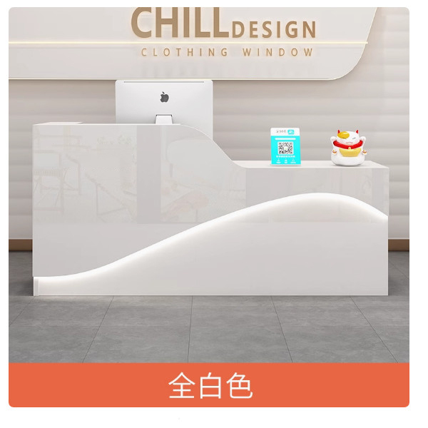 公司辦公前臺，接待臺，酒吧吧臺，超市收銀臺，服裝櫃臺【尺寸120x60x100cm】下單後聯絡客服確認發貨顔色與方位