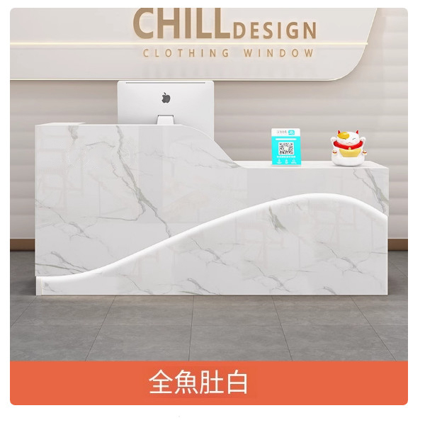 公司辦公前臺，接待臺，酒吧吧臺，超市收銀臺，服裝櫃臺【尺寸160x60x100cm】下單後聯絡客服確認發貨顔色與方位