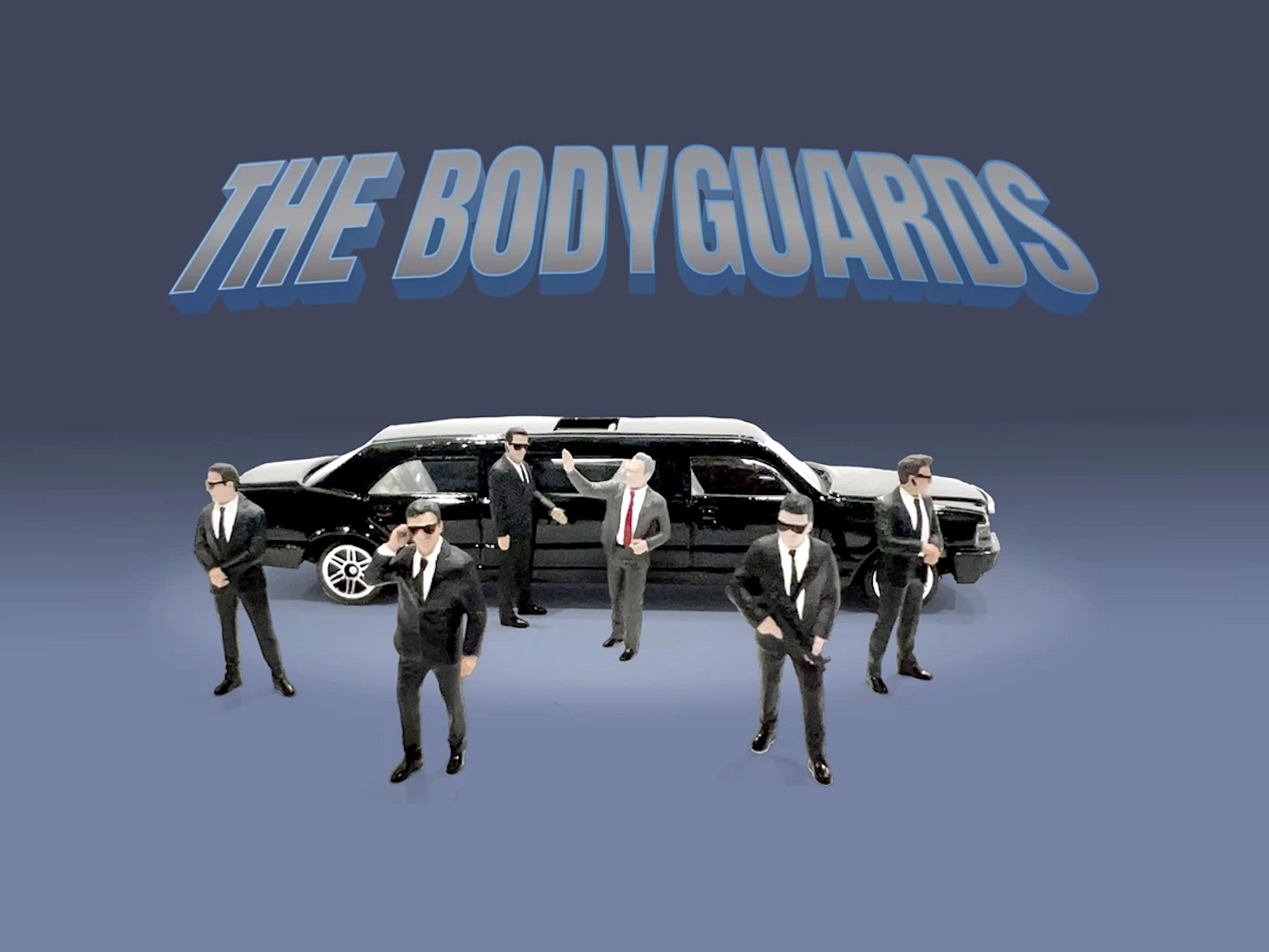 【預訂】American Diorama 1:64 Figure Set: The Bodyguards (Set of 6 figures)