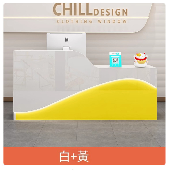 公司辦公前臺，接待臺，酒吧吧臺，超市收銀臺，服裝櫃臺【尺寸280x60x100cm】下單後聯絡客服確認發貨顔色與方位
