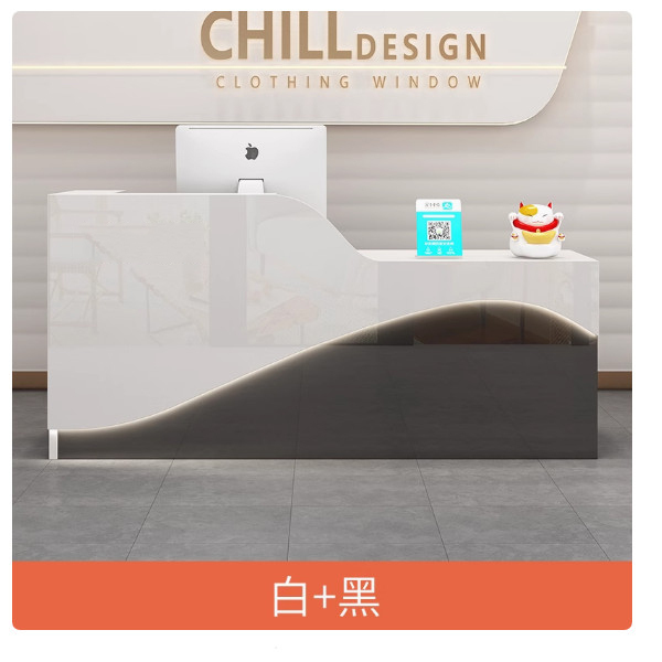 公司辦公前臺，接待臺，酒吧吧臺，超市收銀臺，服裝櫃臺【尺寸320x60x100cm】下單後聯絡客服確認發貨顔色與方位