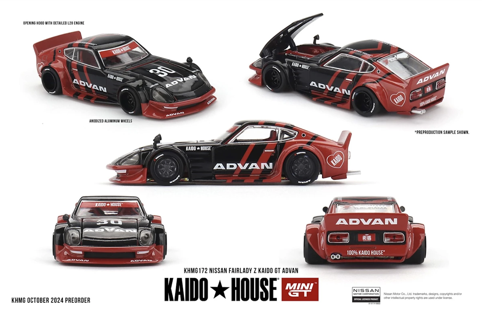 【預訂】Mini GT x Kaido Nissan Fairlady Z Kaido GT ADVAN