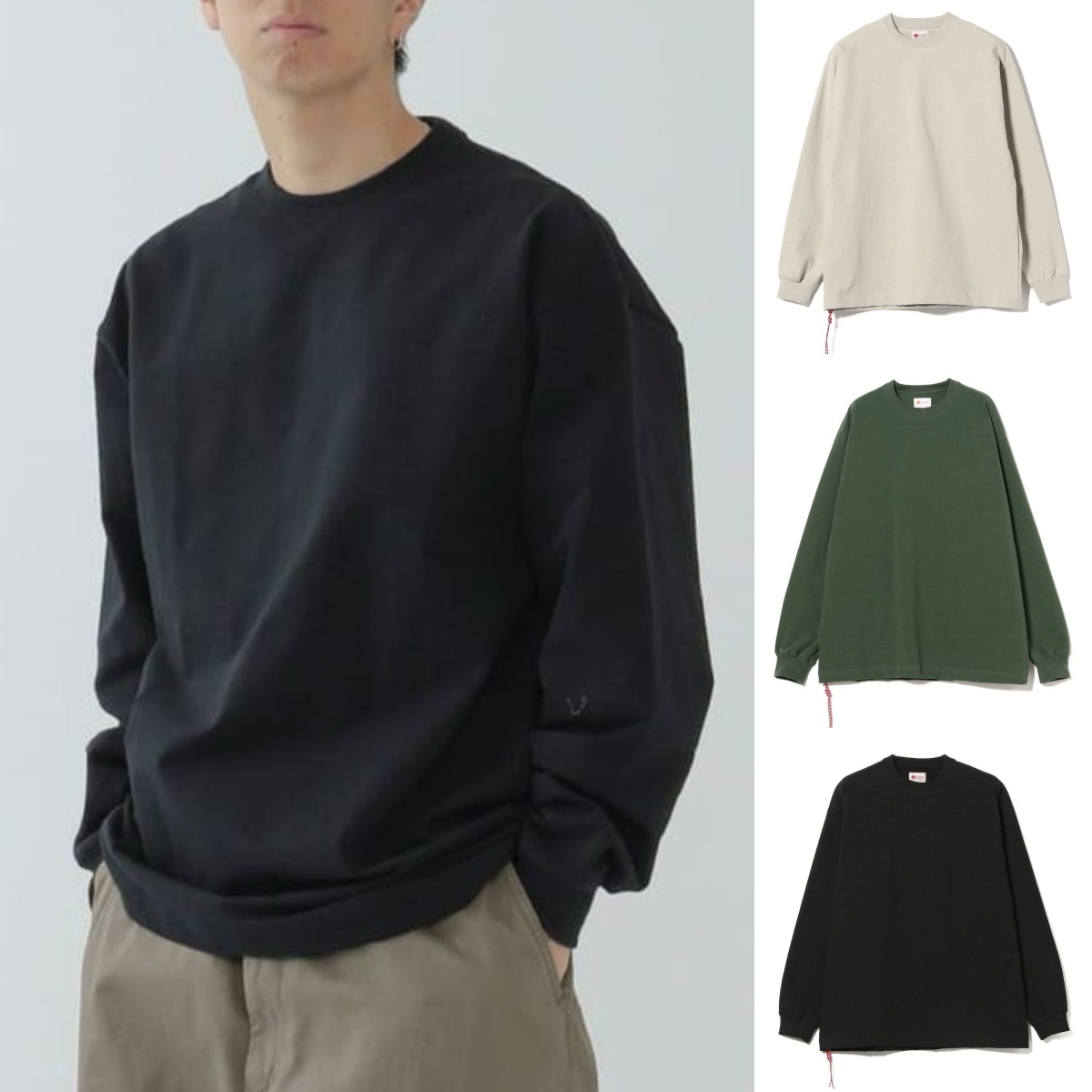 預購┃日本製 BEAMS JAPAN 組紐 紅繩 寬鬆 長袖