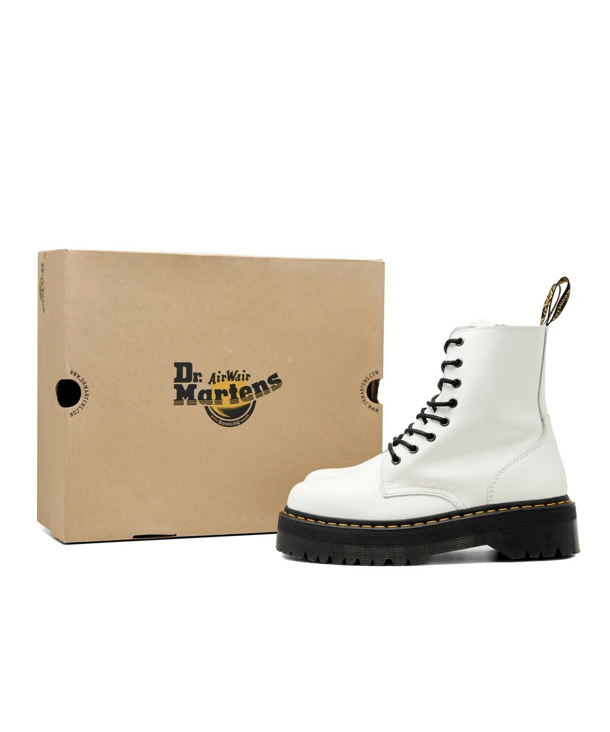 【代購】Dr.Martens 高筒 靴子 拉鍊 皮鞋 馬丁鞋 白色 厚底 不分男女 15265100