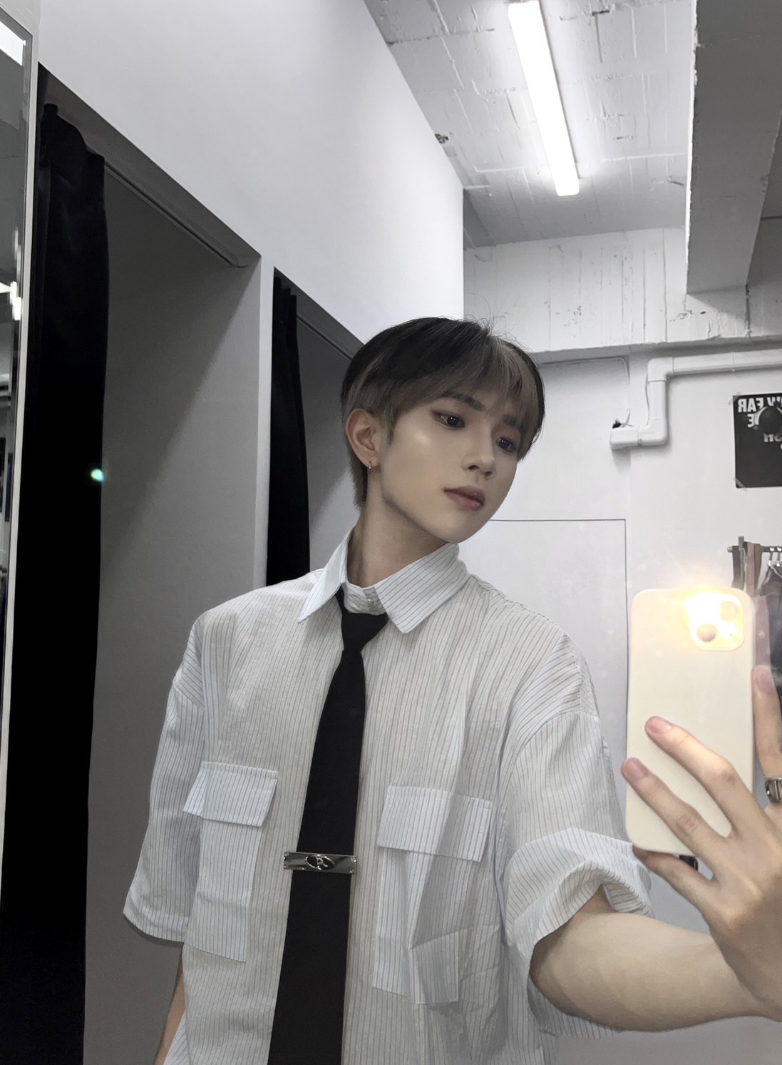 (GOAL) 素色銀扣領帶 領帶夾