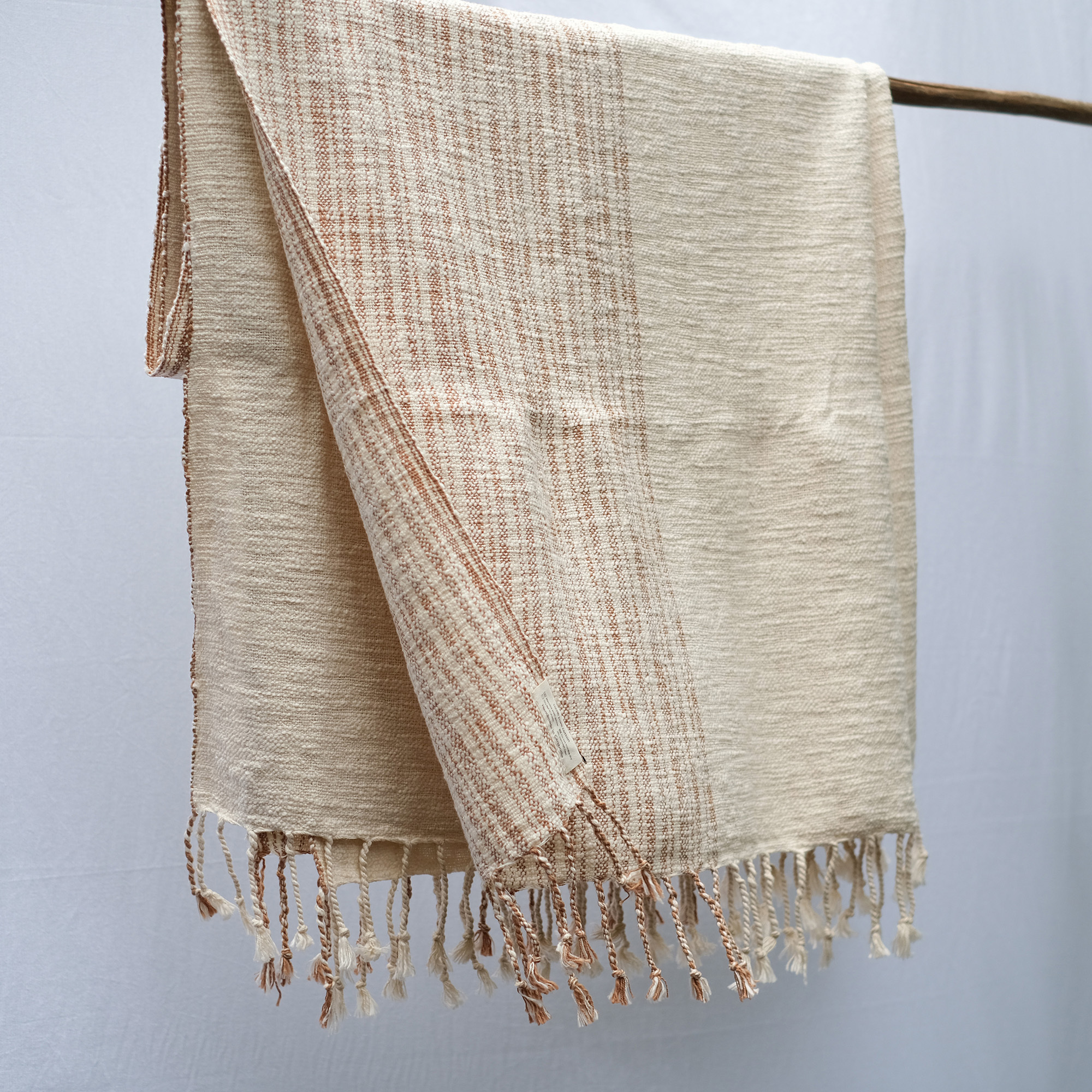 天然染手織布｜蓋毯 - 原野｜ 柬埔寨